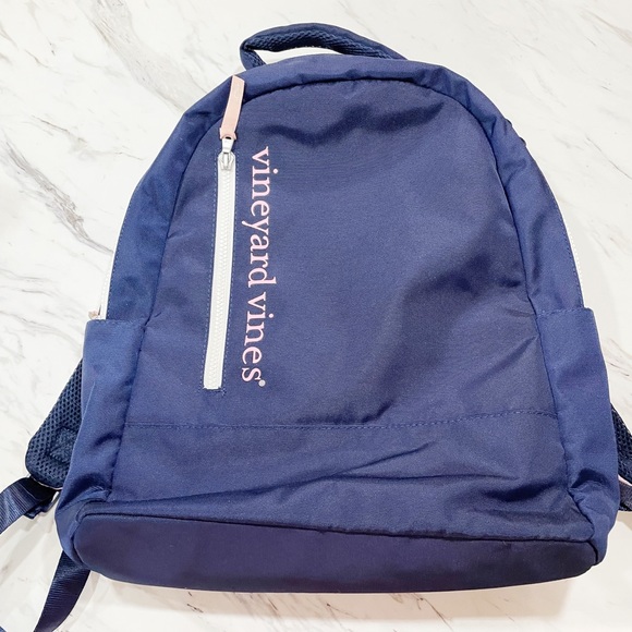 Vineyard Vines for Target Navy Blue and Pink Bookbag - Picture 4 of 10
